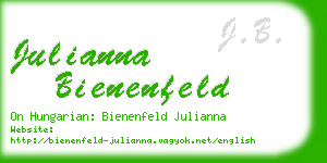 julianna bienenfeld business card